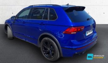 SUV compact bleu, volkswagen tiguan 2.0 TDI 150ch R-Line, vue laterale arriere, occasion Cotrans Saint-Pierre 974