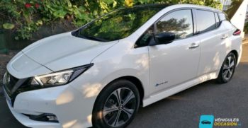 berline compacte Nissan Leaf electrique N-Connecta, vue avant, System Lease Occasion 974