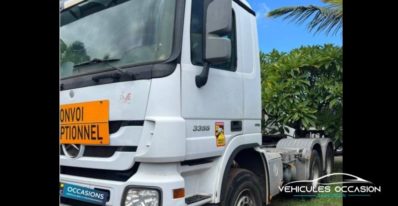 vehicule poids lourds mercedes-benz actros, vue avant, comptoir des isles, Etang Sale, 974