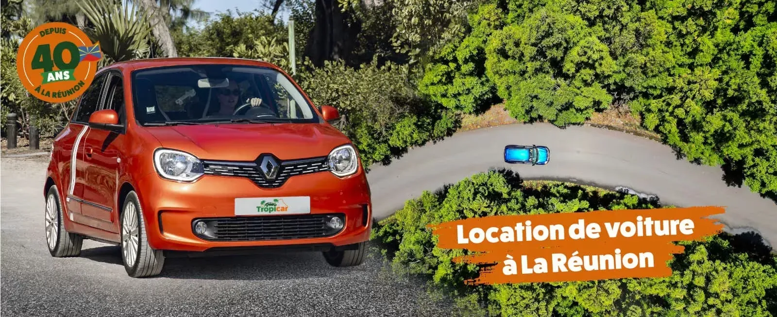 Voiture de location Tropicar à La Réunion